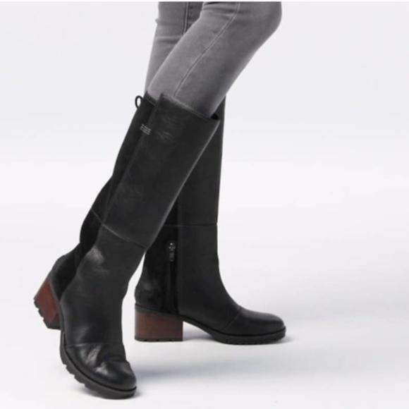 RARE SOREL Black Riding Leather Boots - Picture 12 of 15